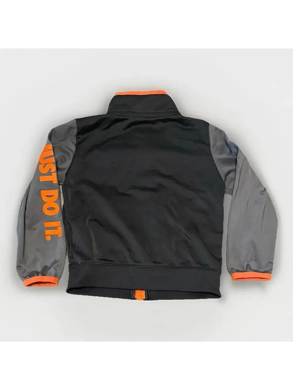 Nike‎ Multicolor Long Sleeve Track Jacket Toddlers Size 24 Months Black & Orange
